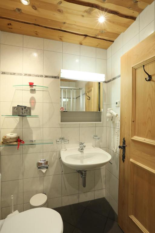 Koupelna v ubytování B&B Stiffler-Huus