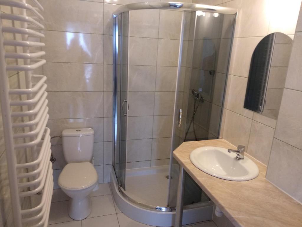 Kúpeľňa v ubytovaní Willa Wojtasówka