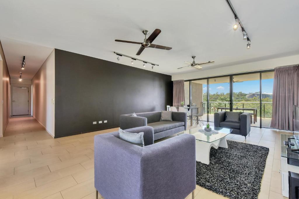 Posezení v ubytování Darwin Waterfront Short Stay Apartments