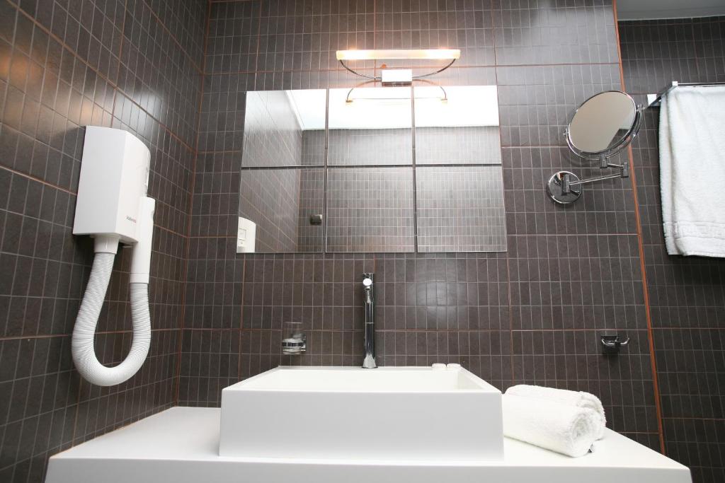 Koupelna v ubytování Bourtzi Hotel