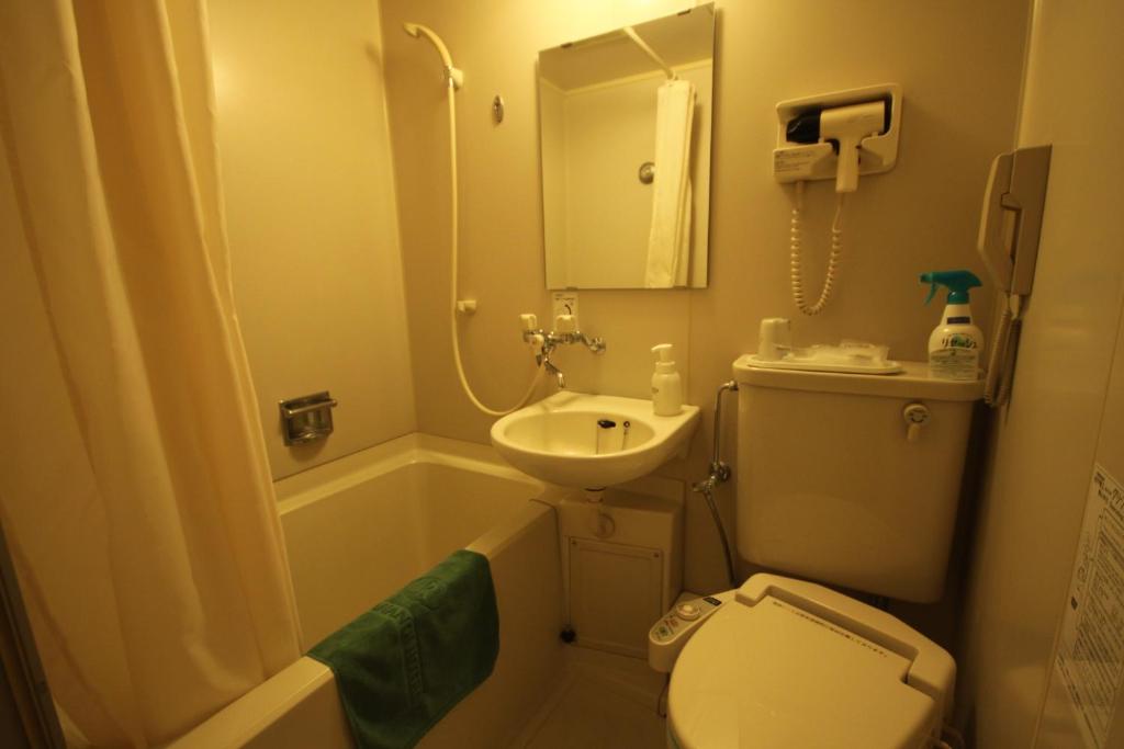 Koupelna v ubytování Rako Hananoi Hotel