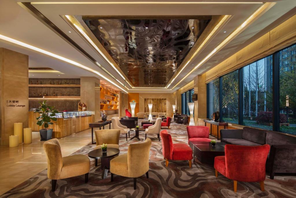 Posezení v ubytování Wyndham Shanghai Nanxiang