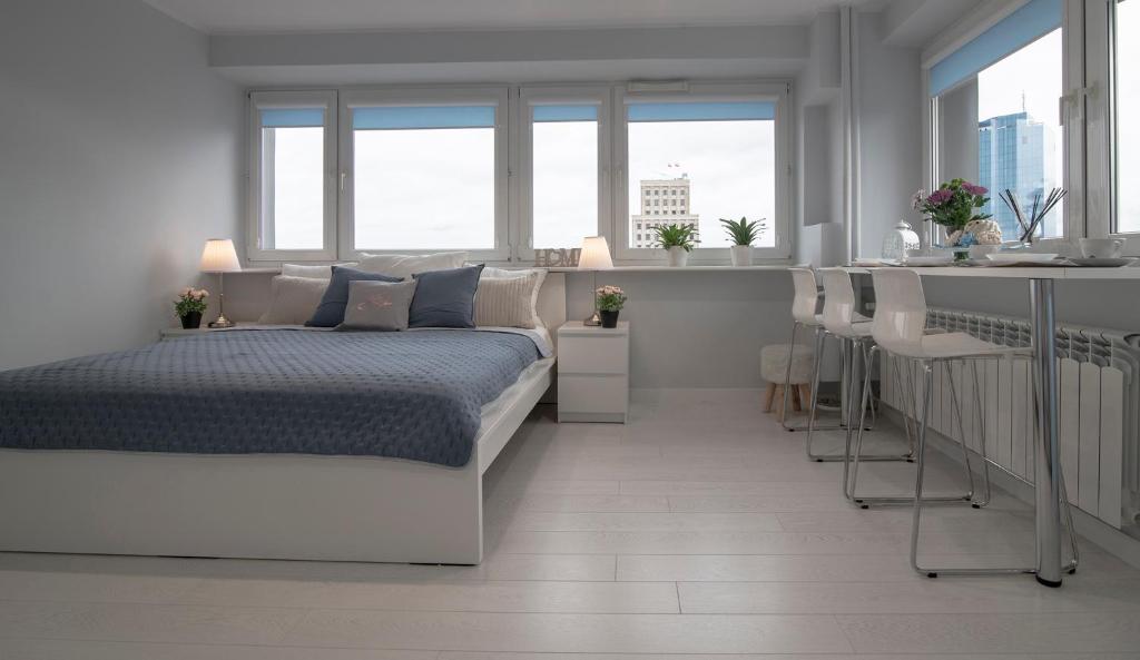 Posteľ alebo postele v izbe v ubytovaní WLR Apartments - Świętokrzyska I