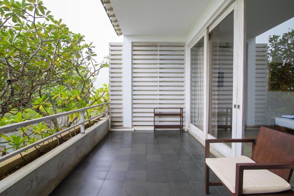 Balkón nebo terasa v ubytování Roman Beach Hotel