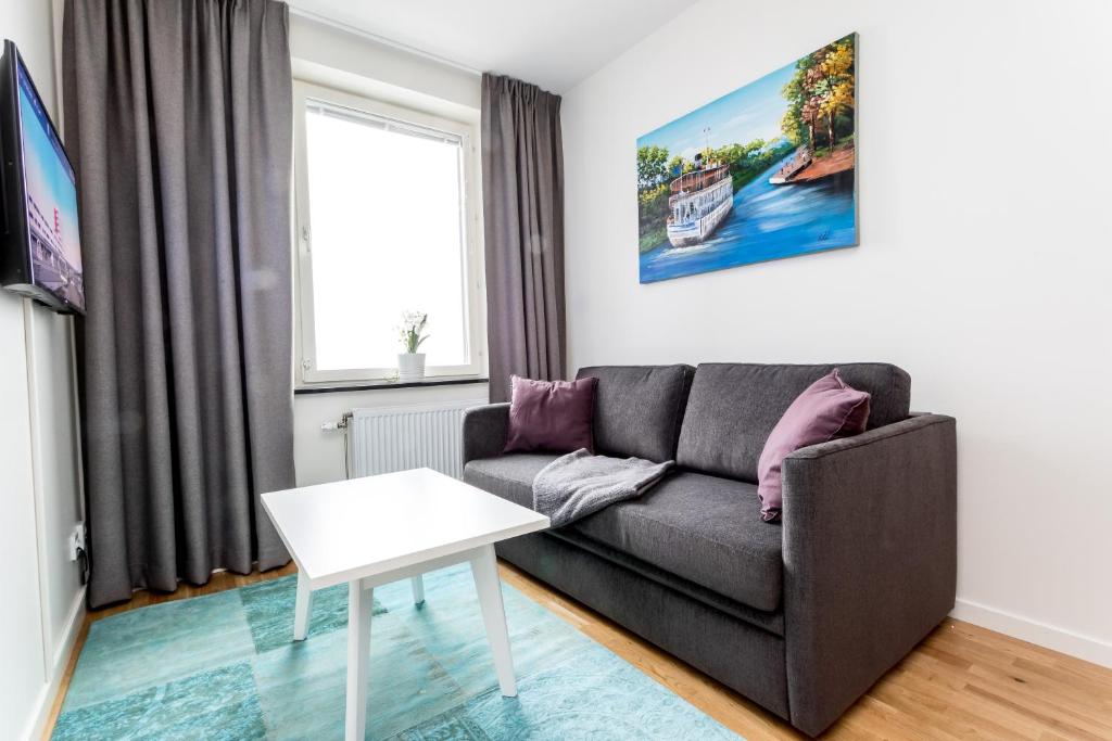 Posezení v ubytování ApartDirect Linköping Arena