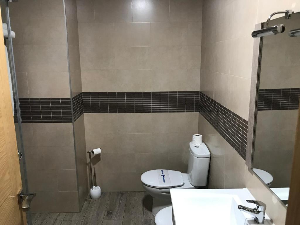 Koupelna v ubytování Hostal Los Encinares