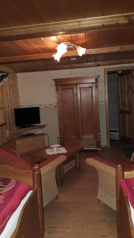 TV a/nebo společenská místnost v ubytování Pension Spreeeck