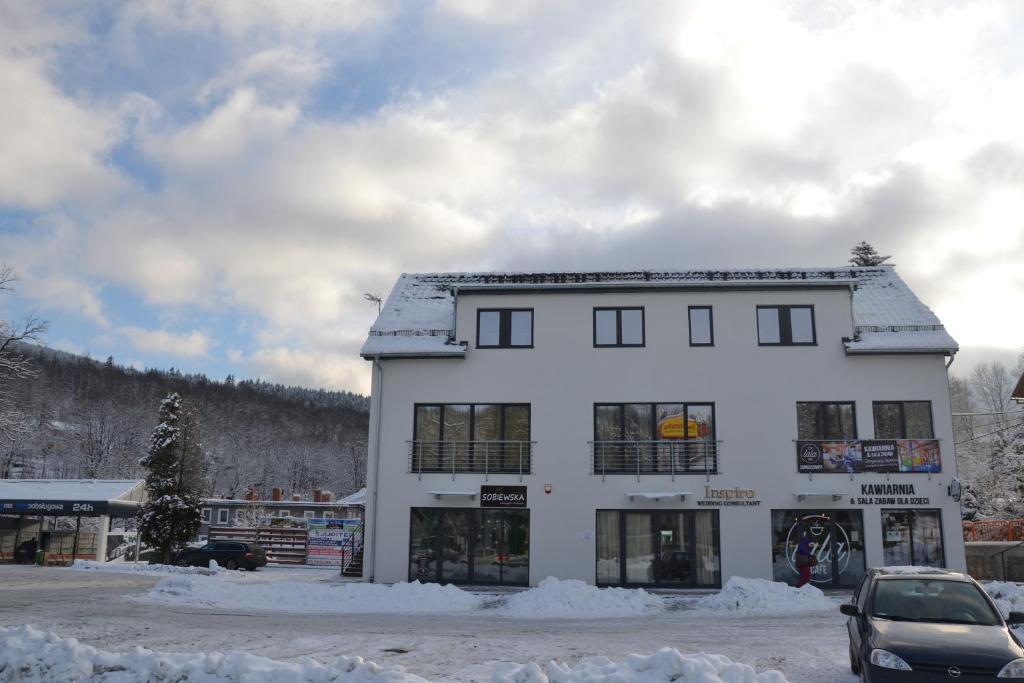 Zielone Apartamenty v zime