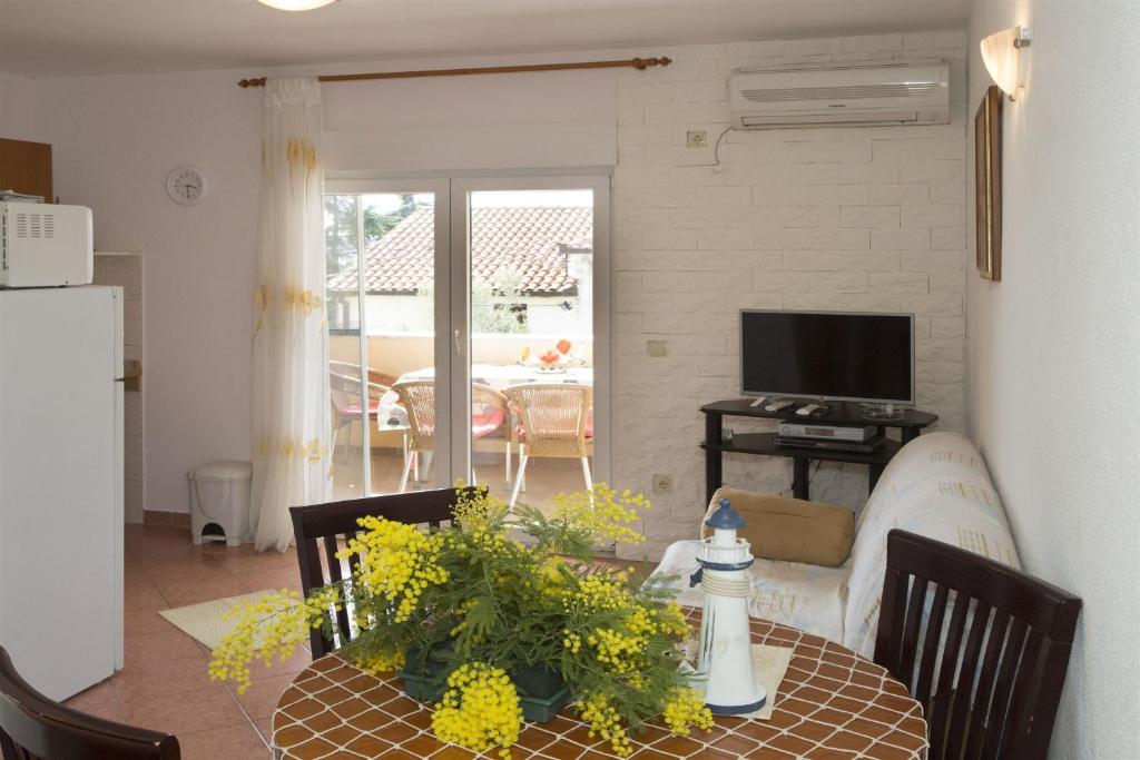 TV a/nebo společenská místnost v ubytování Apartments Gudelj