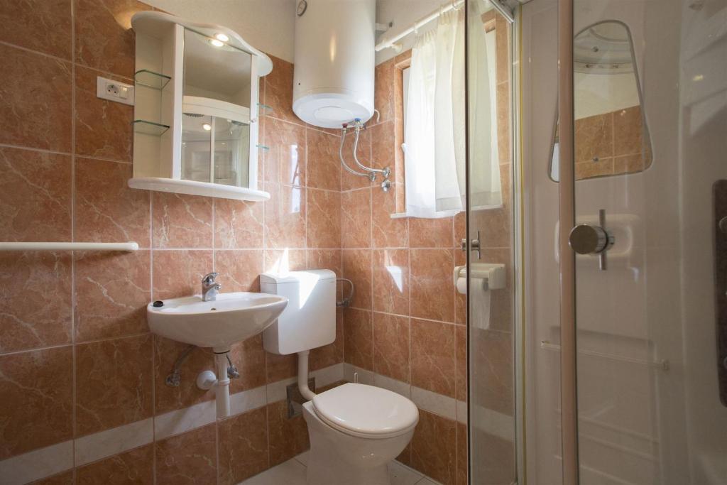 Koupelna v ubytování Apartments Gudelj