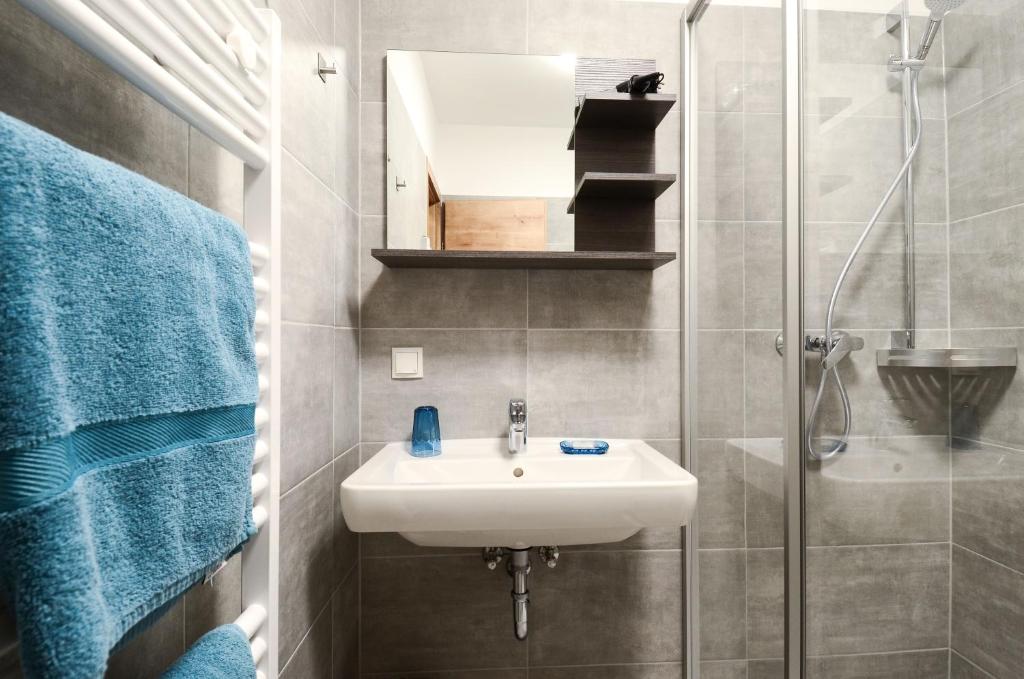 Kúpeľňa v ubytovaní Appartements Hitzenbichler
