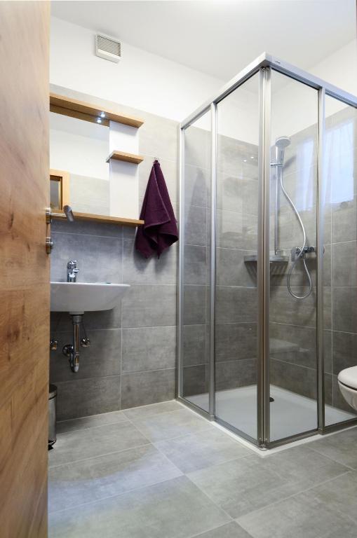 Kúpeľňa v ubytovaní Appartements Hitzenbichler