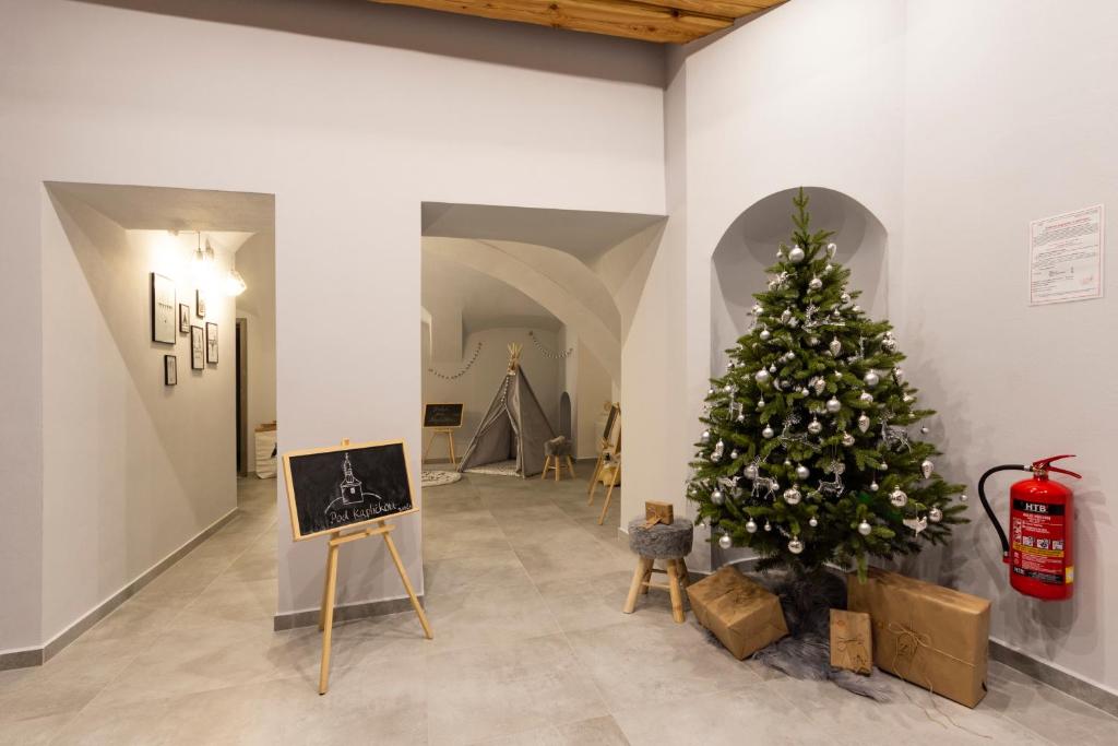 TV a/nebo společenská místnost v ubytování Hotel pod Kapličkou