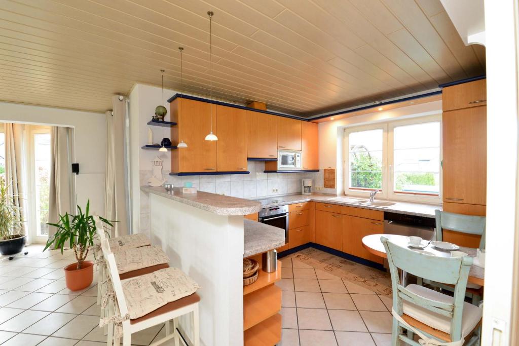 Kuchyň nebo kuchyňský kout v ubytování Ferienhaus Auszeit