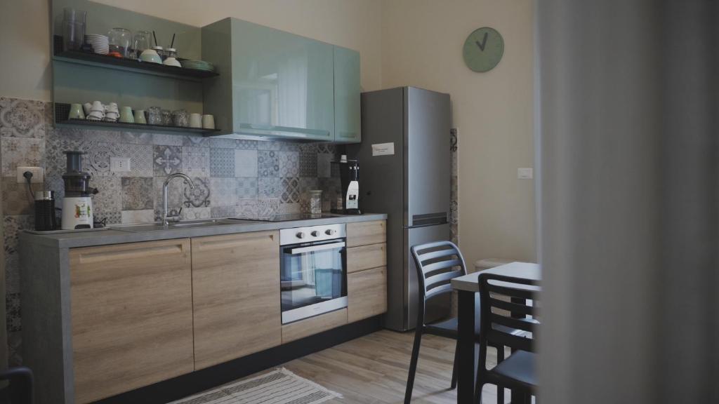Kuchyň nebo kuchyňský kout v ubytování B&B Radici