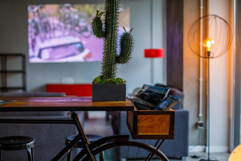TV a/nebo společenská místnost v ubytování Sport Hotel Gym + SPA