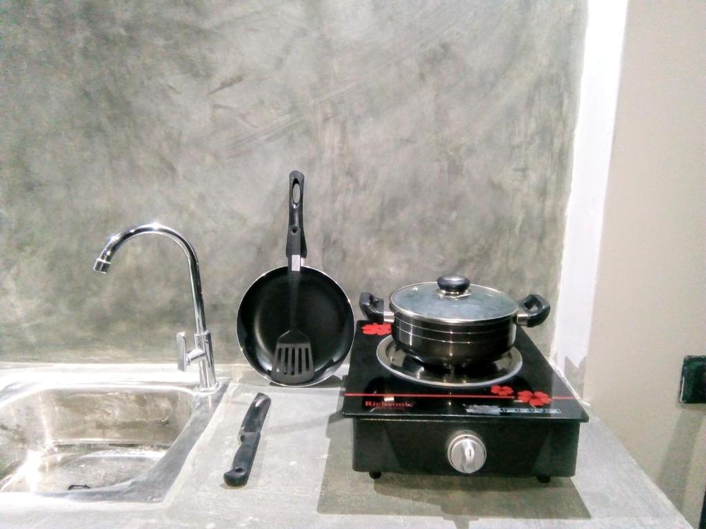 Kuchyň nebo kuchyňský kout v ubytování MN House