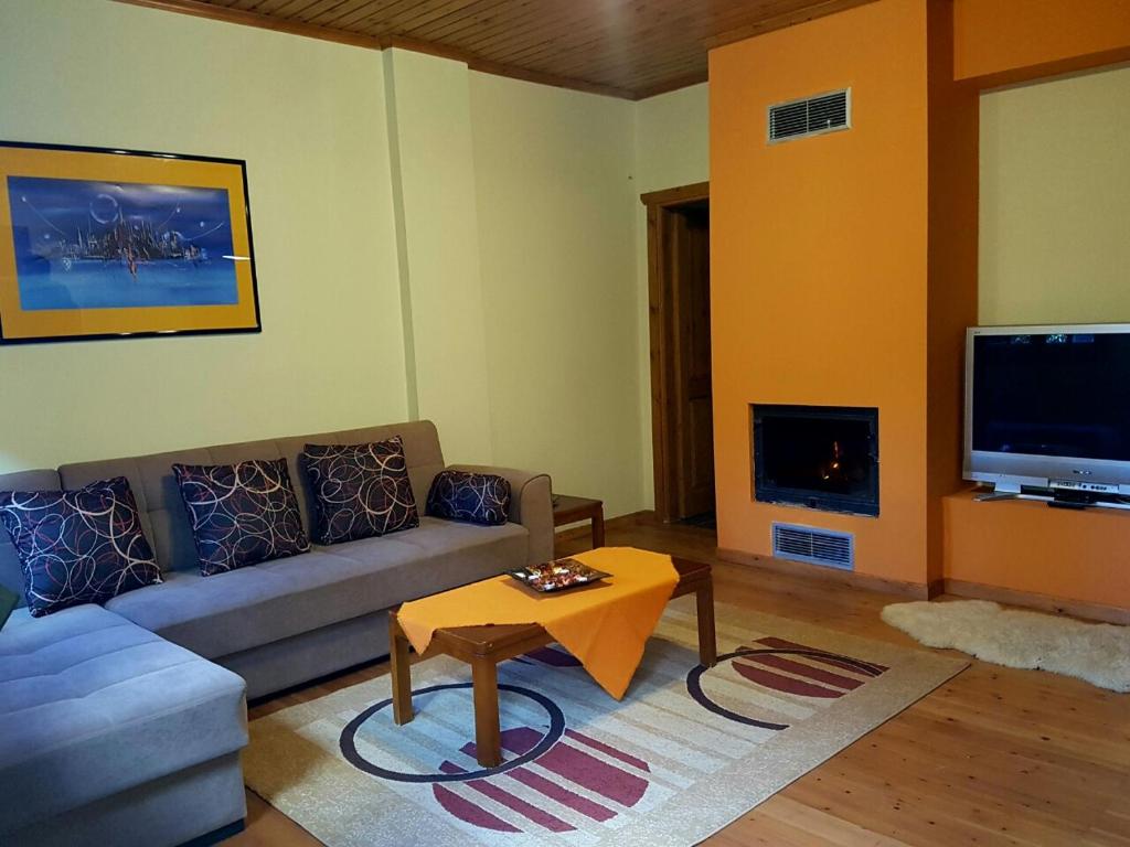 TV a/nebo společenská místnost v ubytování House On The Mountain