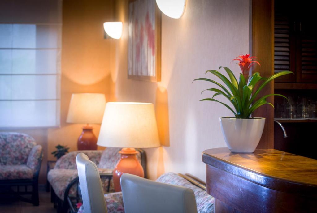 Posezení v ubytování Hotel Des Alpes