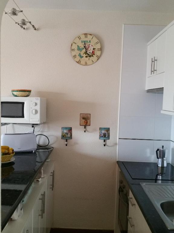 Kuchyň nebo kuchyňský kout v ubytování Apartamento Kassir