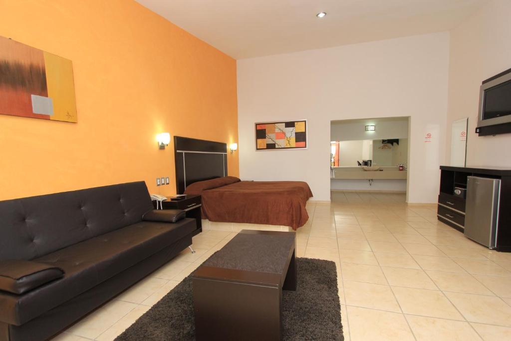 Kuchyň nebo kuchyňský kout v ubytování Hotel 5 inn