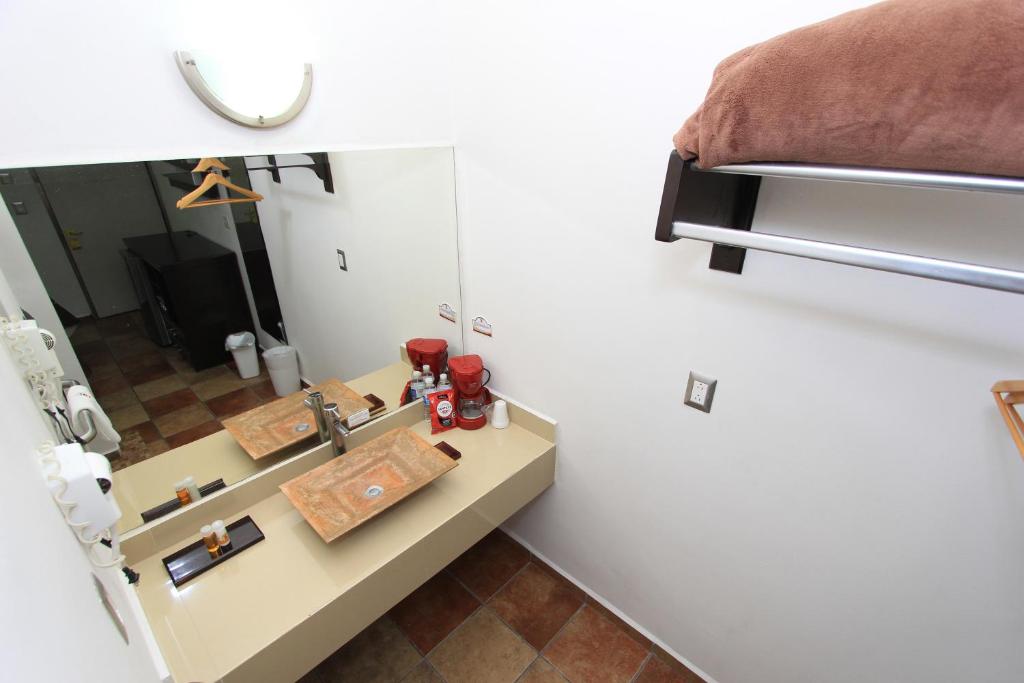 Koupelna v ubytování Hotel 5 inn