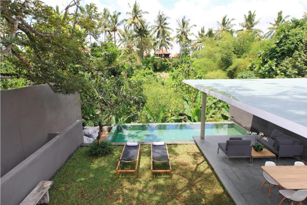 Zahrada ubytování Aria Villas Ubud