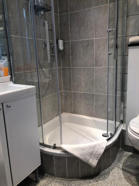 Koupelna v ubytování Hotel Goldenes Lamm