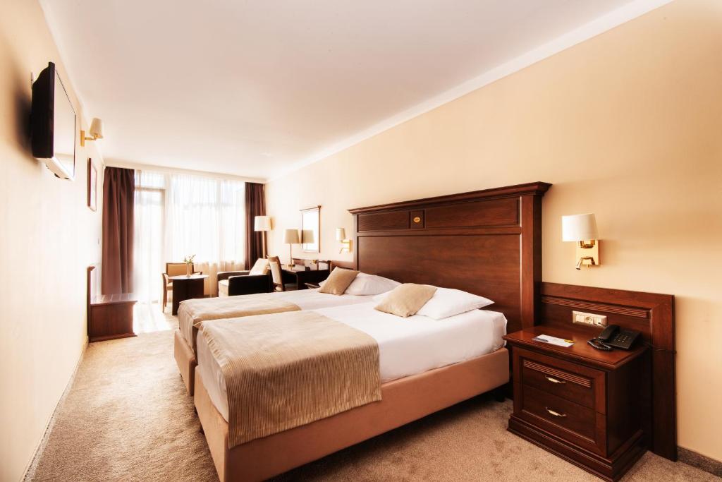 Krevet ili kreveti u jedinici u okviru objekta Grand Hotel Neum Wellness & Spa