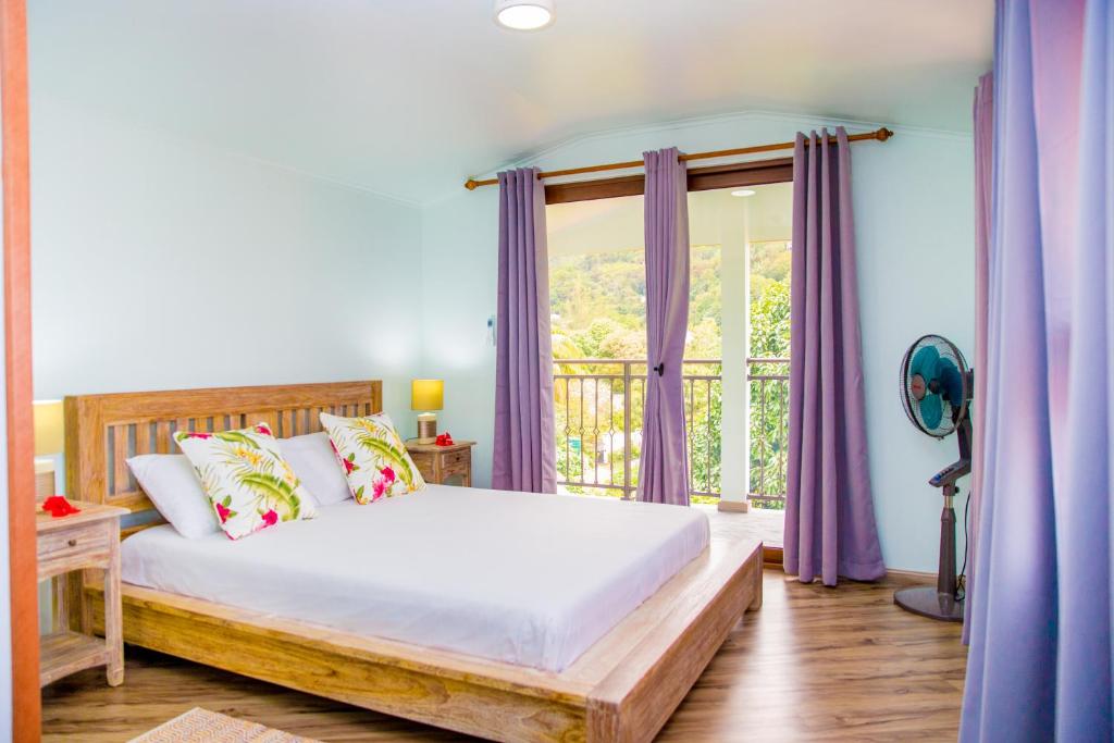 Postel nebo postele na pokoji v ubytování Cap-sud self catering