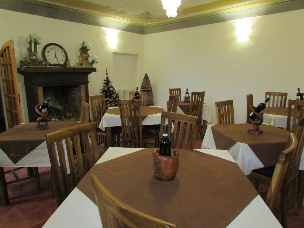 Restaurace v ubytování La Terrazza Mombarone