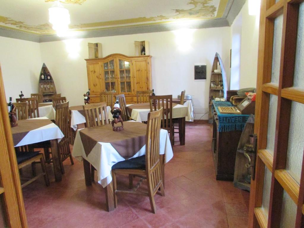 Restaurace v ubytování La Terrazza Mombarone