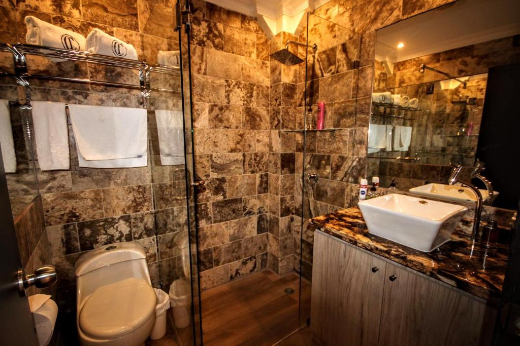 Koupelna v ubytování Cedros Inn Boutique Hotel