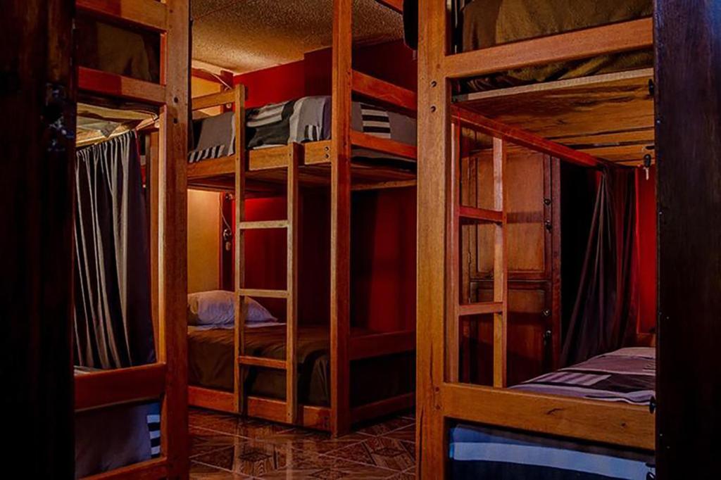 Postel nebo postele na pokoji v ubytování Papachos Hostel