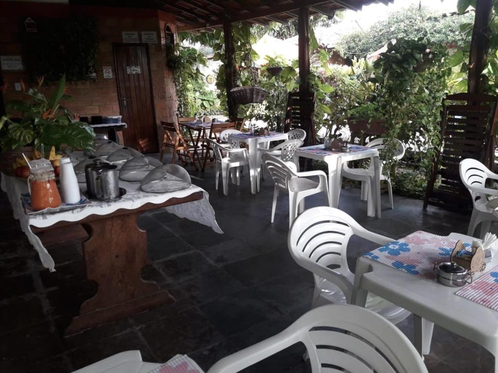 Restaurace v ubytování Pousada Santa Bárbara