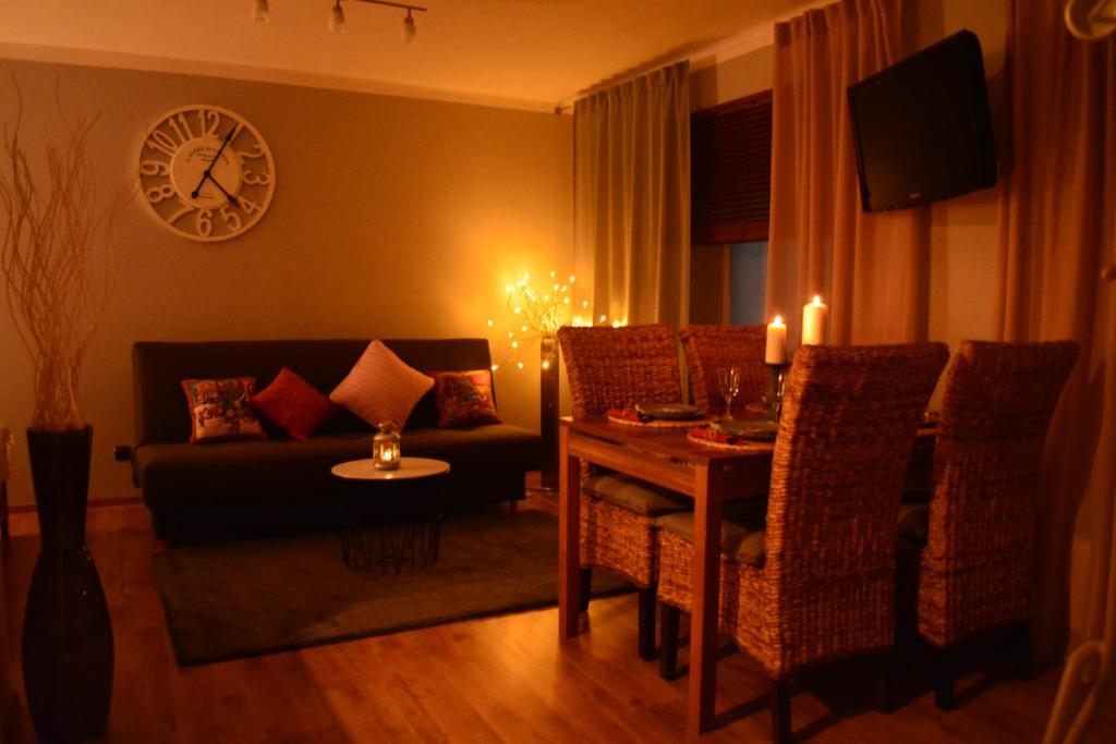 Posezení v ubytování Apartamenty no3