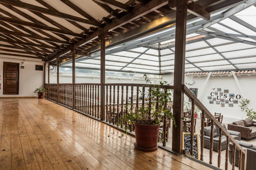 Balkón nebo terasa v ubytování Hotel Casa Fierro Cusco