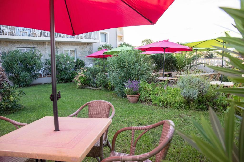 Zahrada ubytování Hôtel Beach