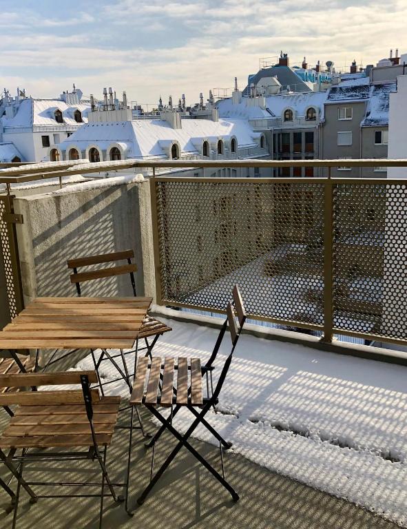 Balkón nebo terasa v ubytování Best Place Apartments Vienna