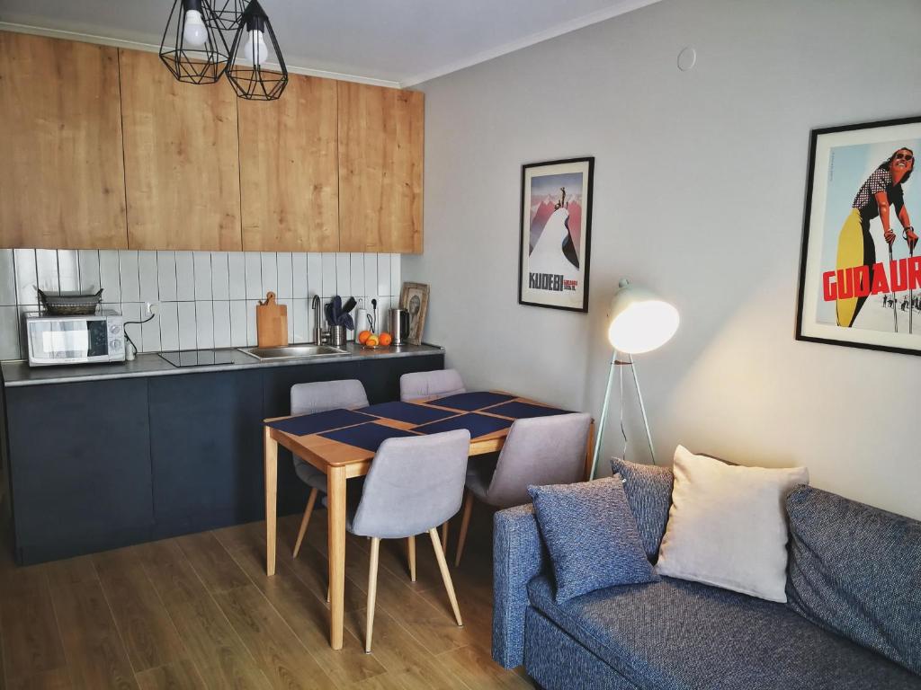 Køkken eller tekøkken på Alpéstrine - Vista Gudauri - Apartment N27