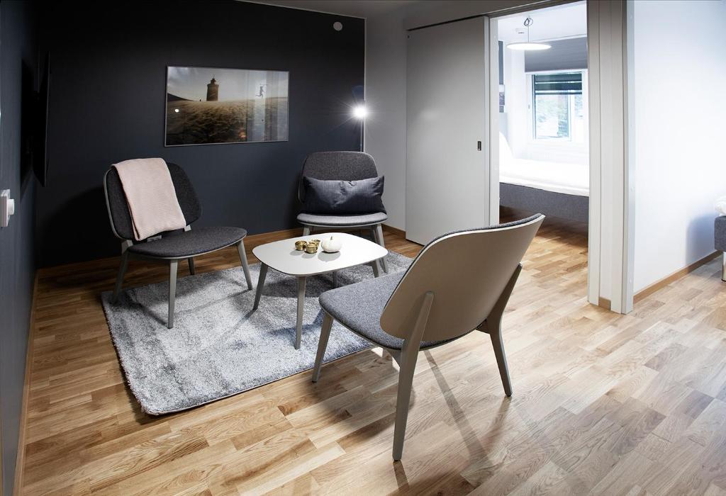 Posezení v ubytování First Hotel The Studio