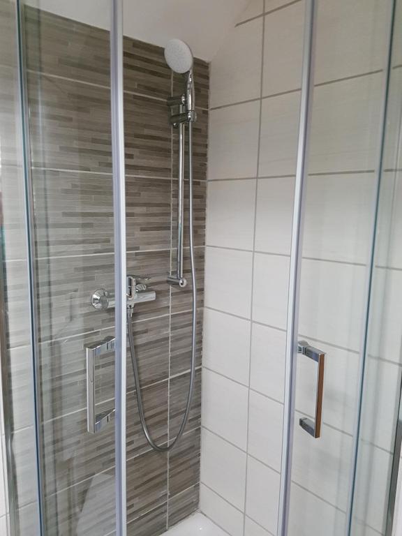 Koupelna v ubytování Apartma Katja