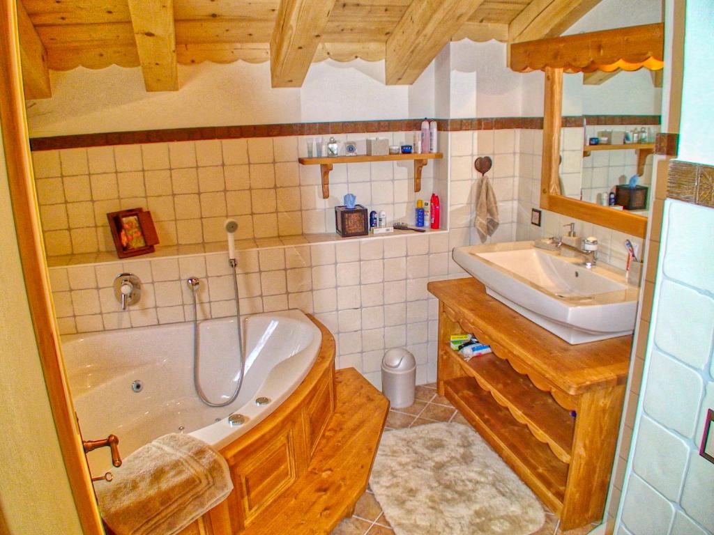 Koupelna v ubytování Chalet El Condor