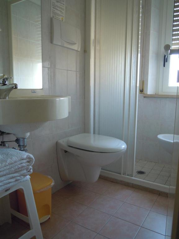 Koupelna v ubytování Hotel Solidea