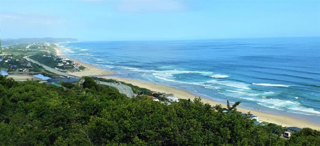 una vista aérea de una playa junto al océano en A Wave Song, en Wilderness