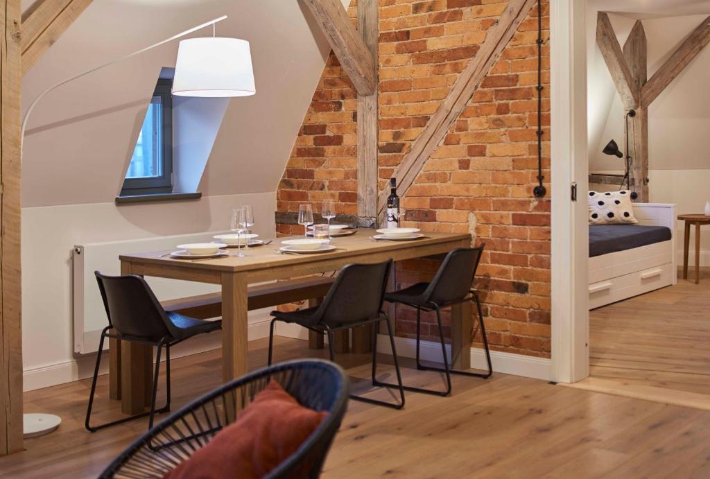 Postel nebo postele na pokoji v ubytování VIA`s Appartements und Ferienwohnungen