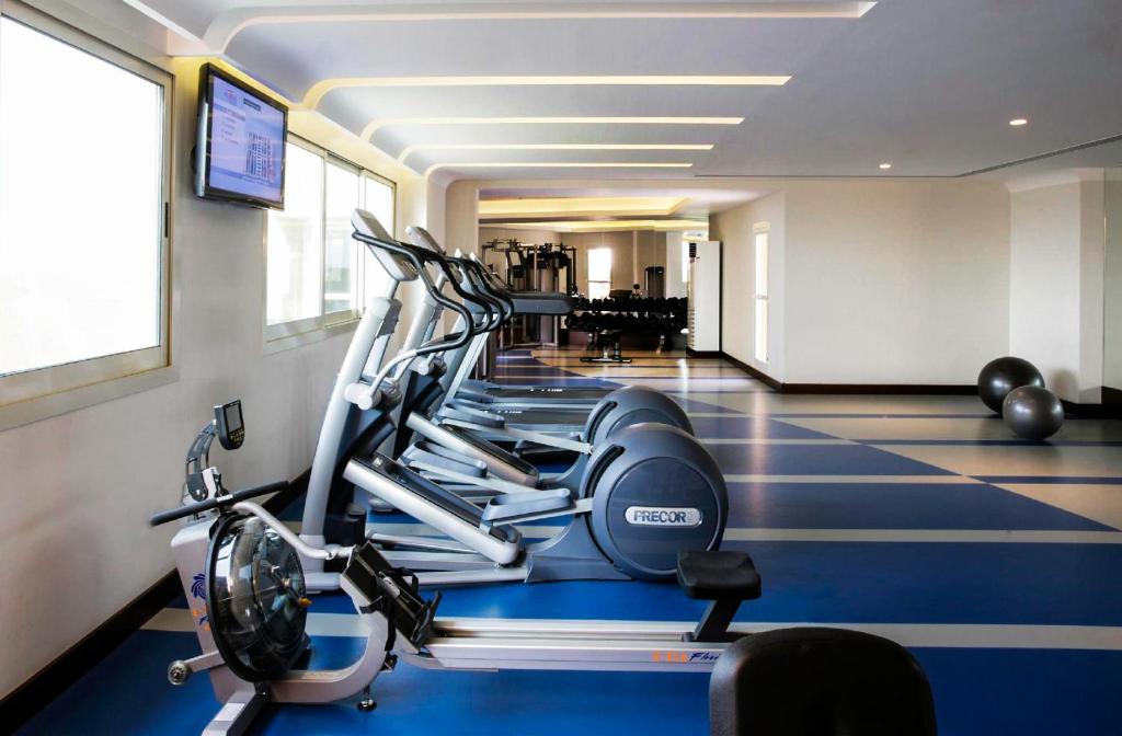 Fitness centrum a/nebo fitness zařízení v ubytování Elite Byblos Hotel