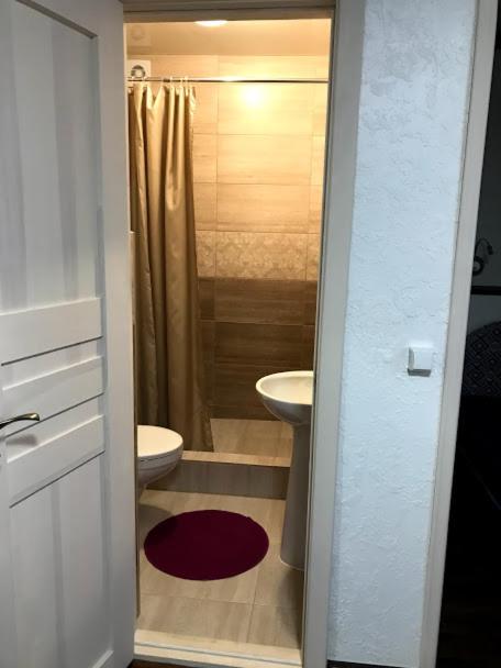 Koupelna v ubytování Fayniy Motel