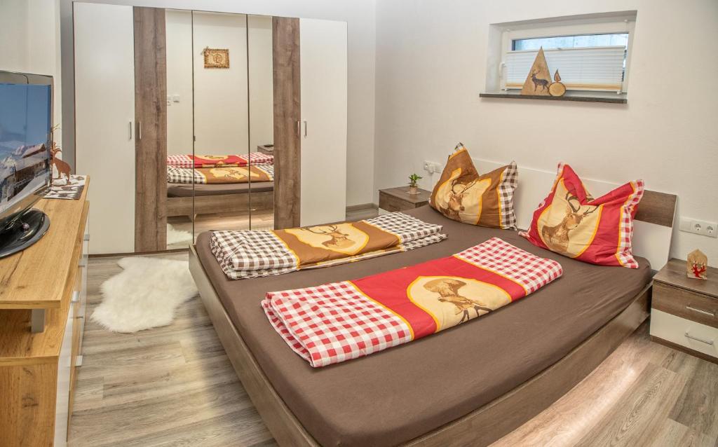 TV a/nebo společenská místnost v ubytování Ferienwohnung Colleen