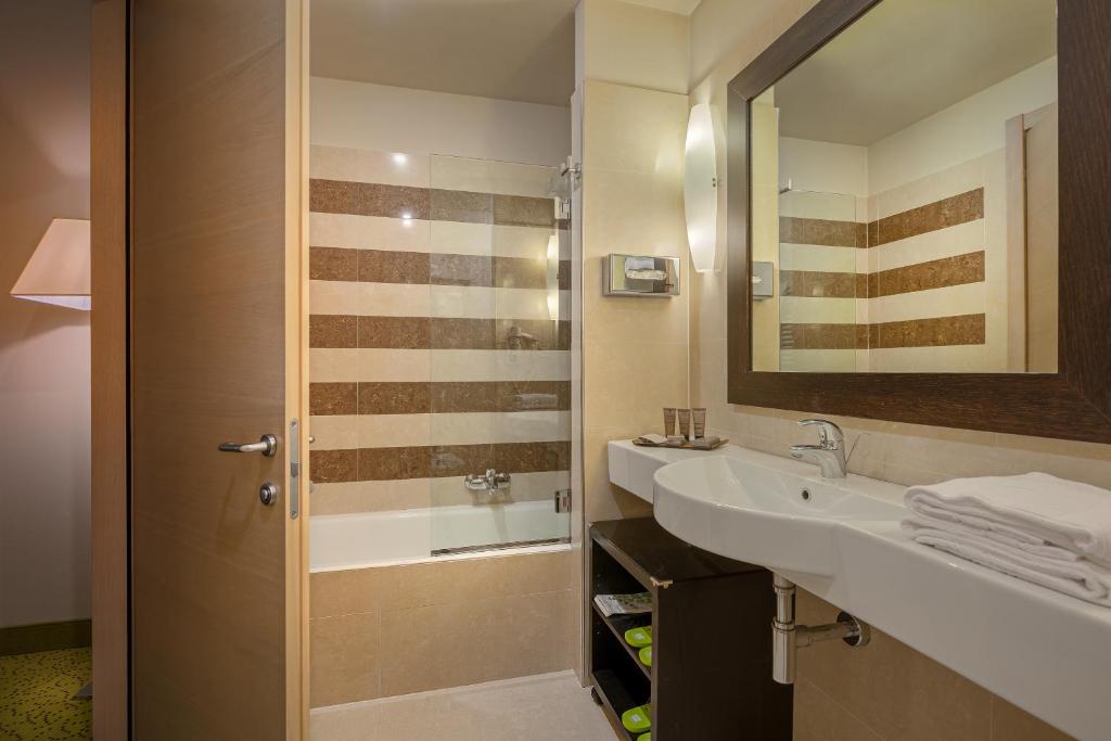 Koupelna v ubytování Hotel Nazionale